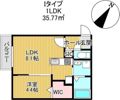 PRESCELTO朝日町の間取り画像