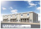 土浦市中村南2丁目新築アパート（仮の外観