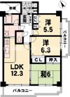 シャルマンコーポ第3瀬田Ⅱの間取り画像