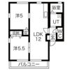 バロンドール 東の間取り画像