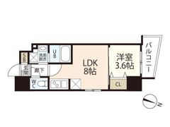 S－RESIDENCE広島駅EASTの間取り画像