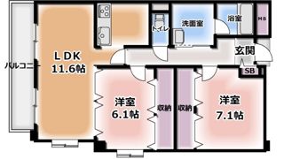 プレジールの間取り画像