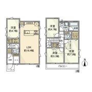 上鷺宮戸建の間取り画像