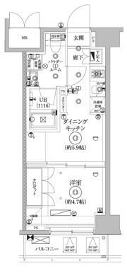 セジョリ墨田EASTⅢの間取り画像