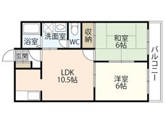 第二ハイツ東青崎の間取り画像