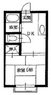 福成コーポAの間取り画像