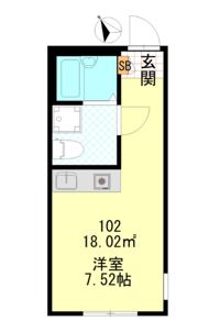 クレール弘明寺の間取り画像