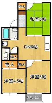 グリーンハイツ二島の間取り画像