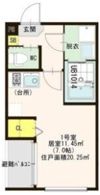 ハーモニーテラス城木町の間取り画像