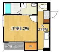 BRAVE BASE 神正町 B棟の間取り画像