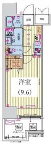セオリー神戸ドミールの間取り画像
