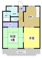 マンションカズの間取り画像
