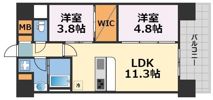 アーバネックス新町Ⅱの間取り画像