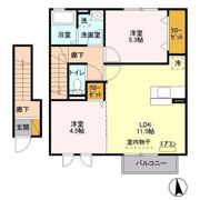 ひたち野 villa.palの間取り画像