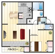 渦が森コーポ6号館 6号館の間取り画像