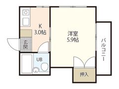 串戸ハイムの間取り画像