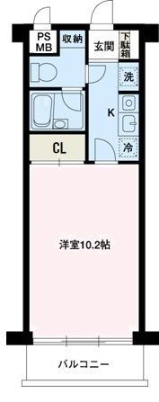 エスエスハイツ市川の間取り画像