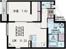 IXO・北大宮の間取り画像