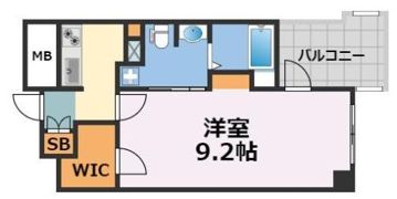 ルーセントオーデン難波の間取り画像