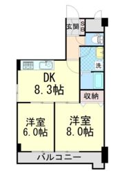 ライオンズマンション魚崎の間取り画像