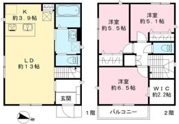 仮称）桶川市上日出谷南戸建 A棟の間取り画像