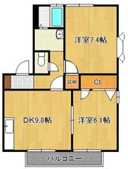 フレグランス里中の間取り画像