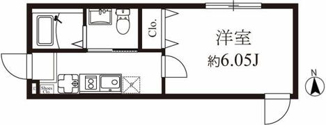 モダンラフォンテ高島平Aの間取り画像