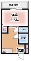 ロータリーマンション香里北之町の間取り画像