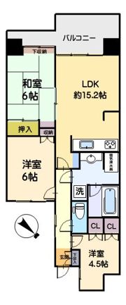 マイキャッスル湘南逗子サンヴェローナ壱番館の間取り画像