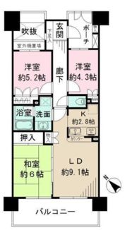 ガーデナヴィルラグナ市川妙典の間取り画像