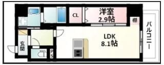 MODERN PALAZZO江坂AXIAの間取り画像