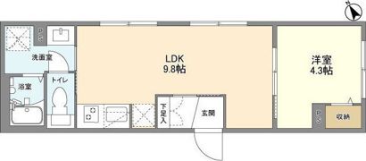 ウェルスクエア二子玉川の間取り画像