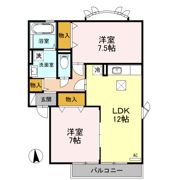アザレアパーク Aの間取り画像