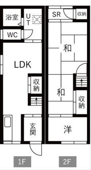 大東市津の辺町英ホ戸建の間取り画像