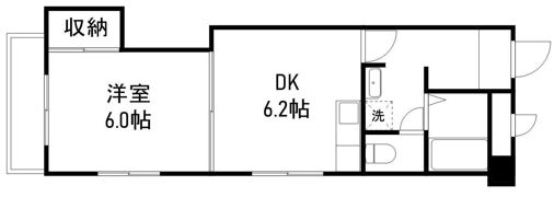 フラット神谷の間取り画像