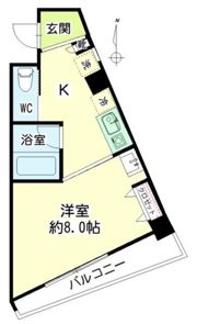 第131新井ビル（エーデルブルーメ島根）の間取り画像