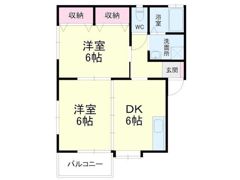 シャンボール大蒲Cの間取り画像