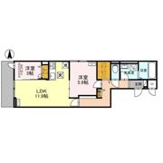 ラ・パーチェ江坂 Ⅰの間取り画像