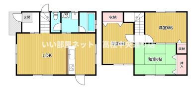 飯野ハイツの間取り画像