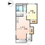 リバーサイド本条の間取り画像