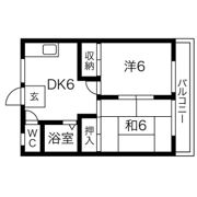 寝屋川スカイハイツの間取り画像