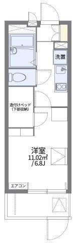 レオパレス東島田の間取り画像