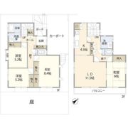 横須賀市湘南鷹取1丁目住宅（021318）の間取り画像
