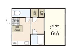 皆実町アパートの間取り画像