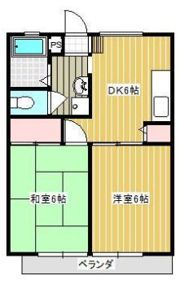 ハイツ鈴木B棟の間取り画像