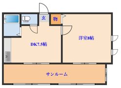 ベルグラン越路Ⅳの間取り画像