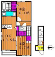 エルメゾン久米の間取り画像