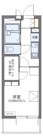 レオパレス瓦町の間取り画像
