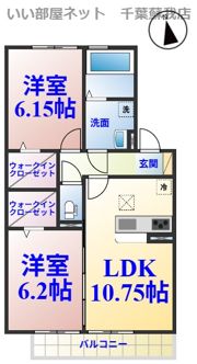 D-roomちはら台Gの間取り画像
