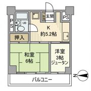 中銀南長崎マンシオンの間取り画像